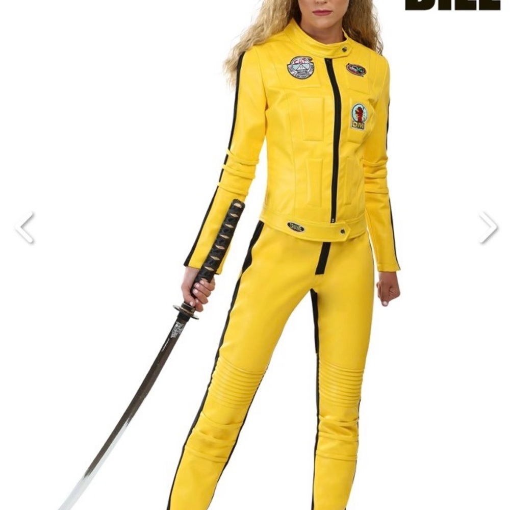 Kill Bill Costume, Beatrix Kiddo Yellow Motorcycle Suit